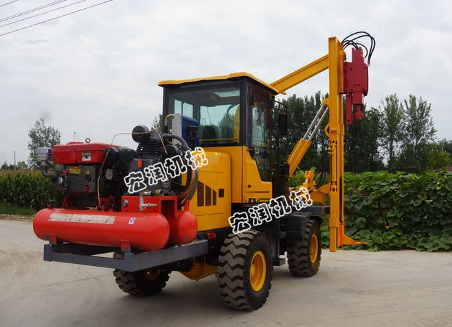 高速公路鉆孔機(jī)想要鉆孔效率高應(yīng)該怎么做？濟(jì)寧宏潤(rùn)機(jī)械