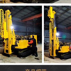助力青海電網(wǎng)工程光伏打樁機，履帶打樁機